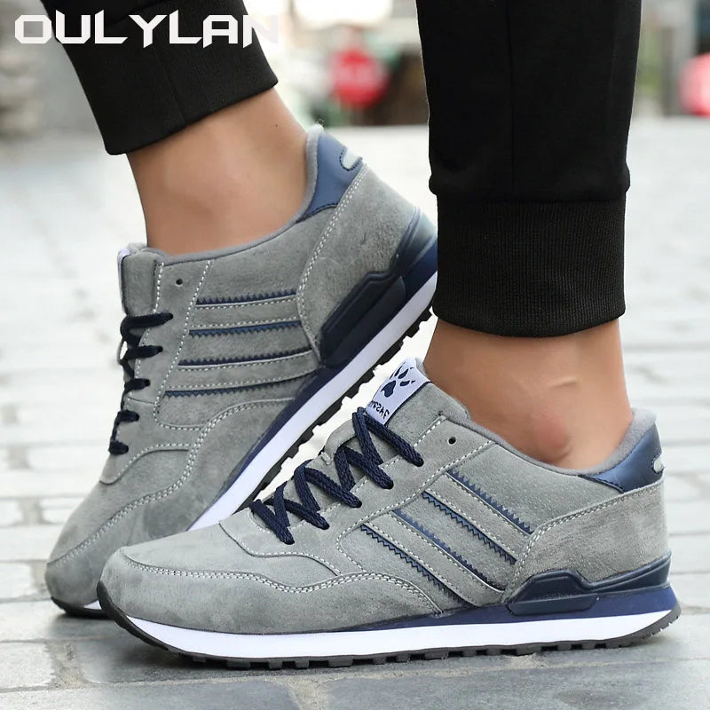 High Quality Men's Sneakers Leather Breathable