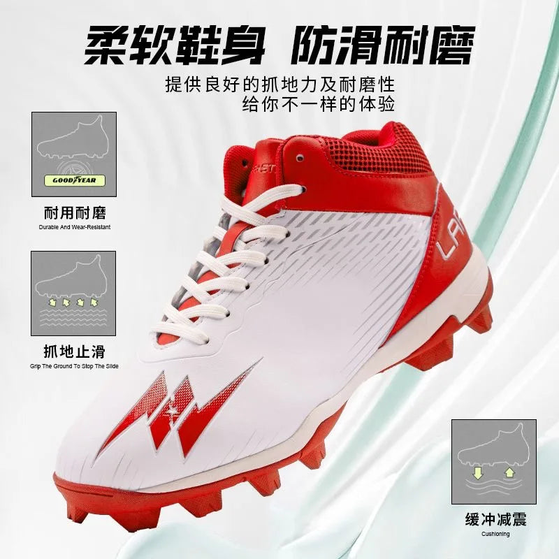 Baseball Shoe Softball Shoe Unisex Competition Anti Slip Spiked Training