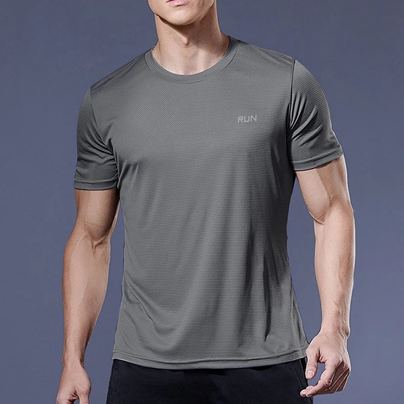 Sport Gym Shirt Men Quick Dry Running Short Sleeve Fitness t-Shirt