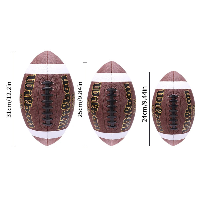 High Quality  Football Size 3 6 9 PU Leather American Football