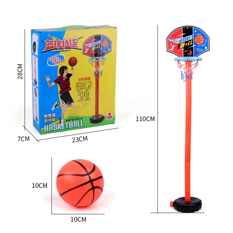 Children Basketball Playing Set Outdoor Adjustable Stand Mini Indoor