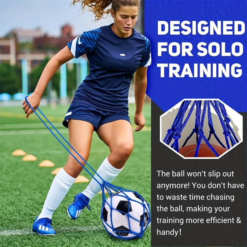 2PC Soccer Training, suitable for balls 3, 4, and 5, kicking practice training (blue/black)