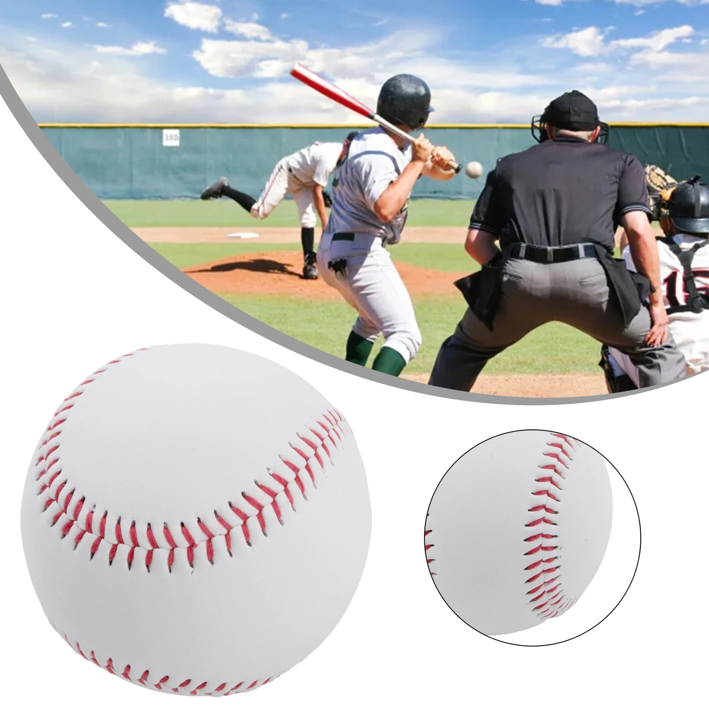 Baseball Leather Material Luminous Ball Official Size Pitching