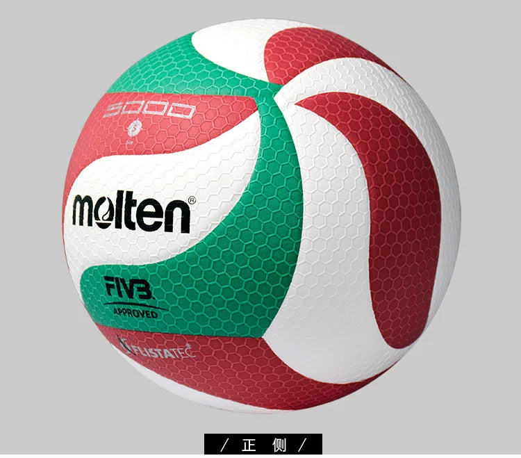 Molten V5M5000 Volleyball Professional Standard Size 5 PU Soft Beach Ball for Adult and Teenager Competition Training Outdoor