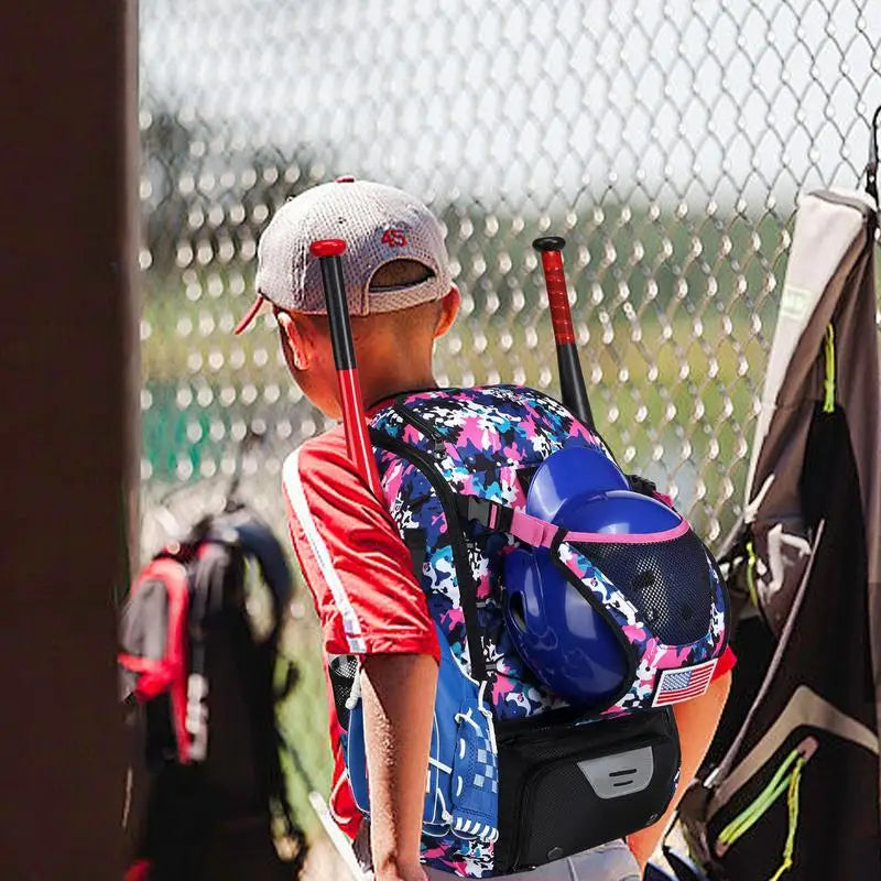 Bat Bag Baseball Youth Waterproof Softball or Baseball Backpack with Shoes Compartment