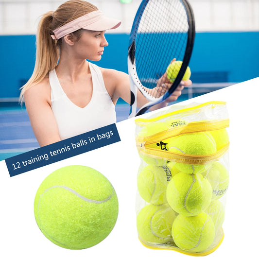 12pcs Thick Rubber Tennis Ball High Quality Elasticity High Bounce