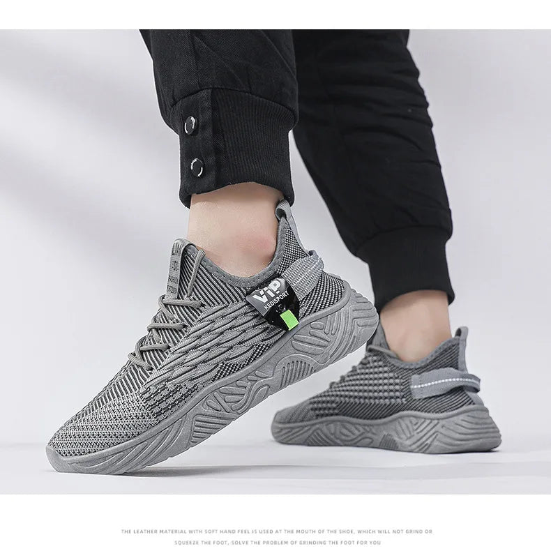 Men Running Shoes Mesh Breathable Sneaker Comfortable