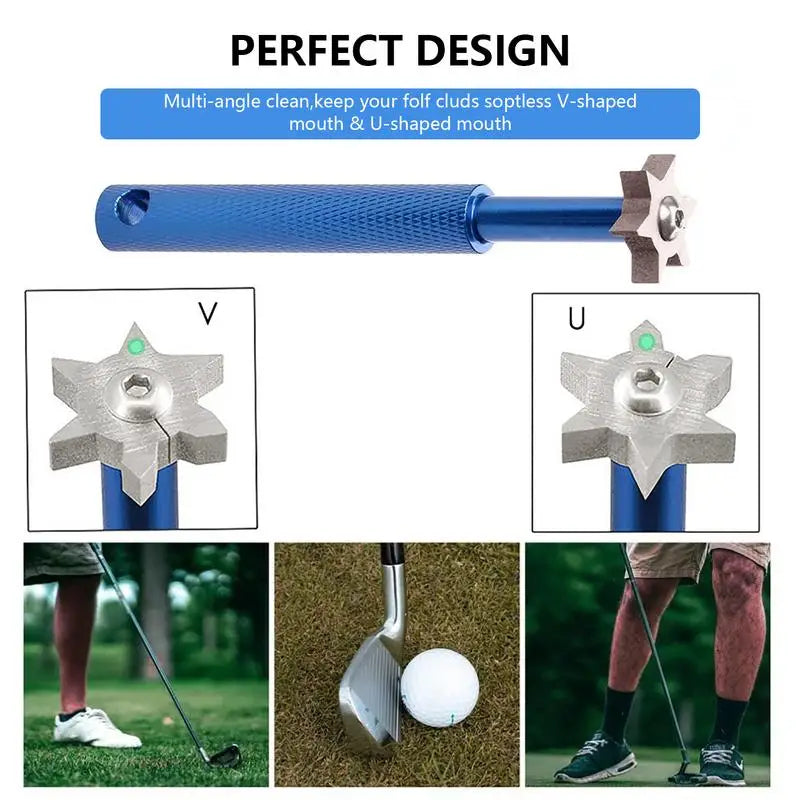 Golf Club Brush Golf Club Sharpener Grooving Tool Golf Putter Wedge Ball Groove Cleaner Kit Cleaning Tool Accessories