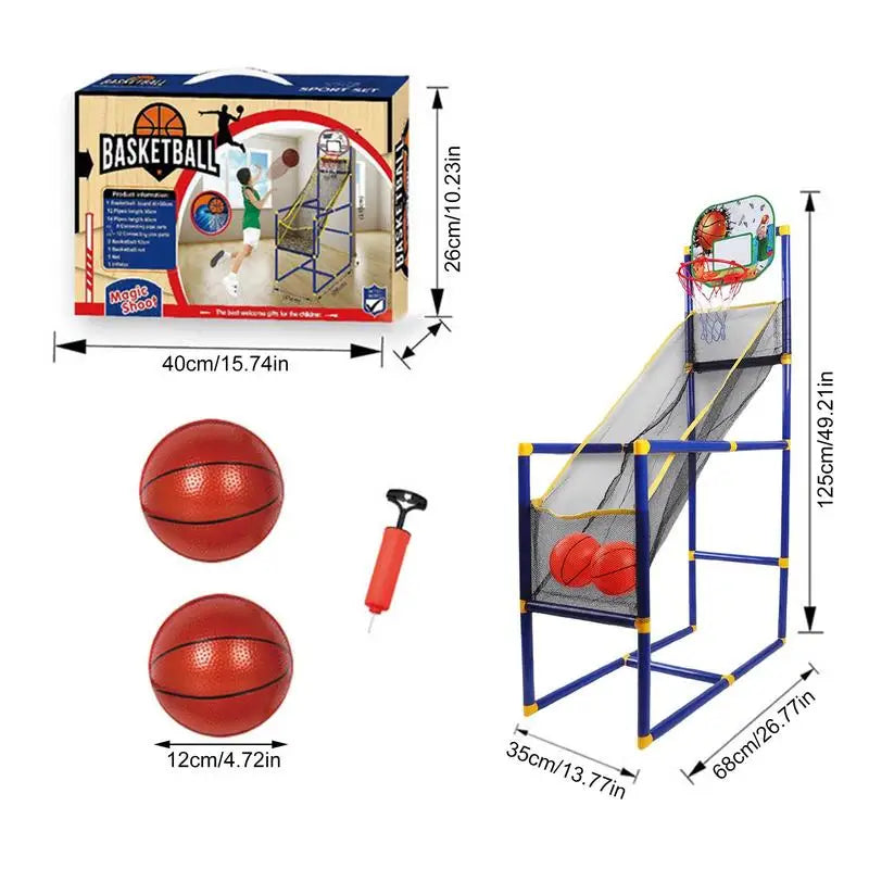 Indoor Basketball Shooting Machine Portable Kids Basketball Training