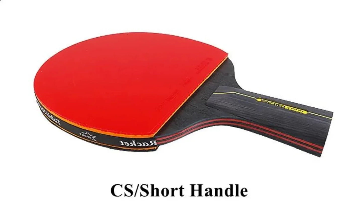 5/6 Star Table Tennis Racket 2PCS Professional Ping Pong Racket Set Pimples-in Rubber Hight Quality Blade Bat Paddle with Bag