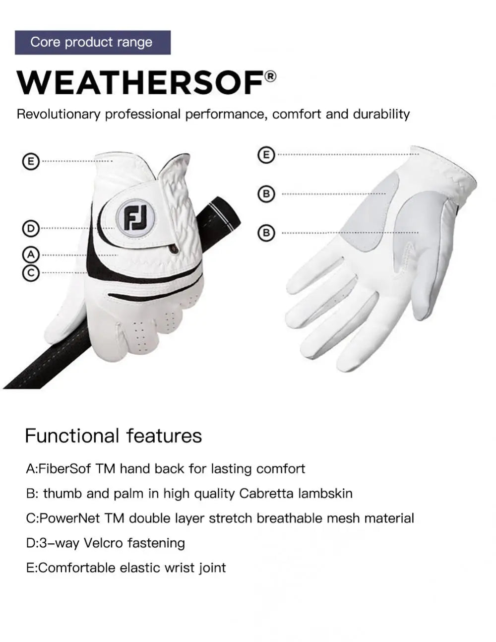 Golf Gloves Men's Breathable Lambskin Non-slip Left And Right Hand Wear-resistant