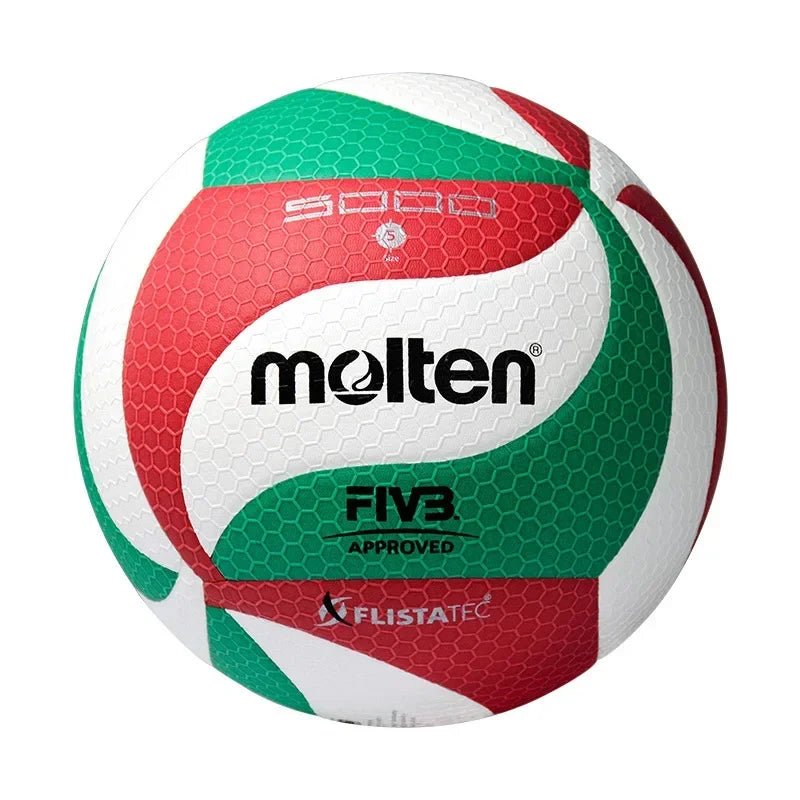 Molten V5M5000 Volleyball Professional Standard Size 5 PU Soft Beach Ball for Adult and Teenager Competition Training Outdoor