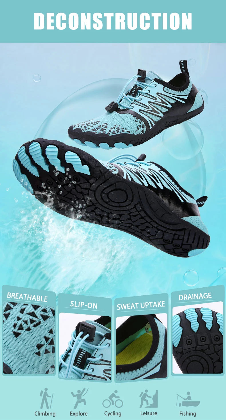 EOCENE Barefoot Outdoor Sports Aqua Shoes Quick-dryin