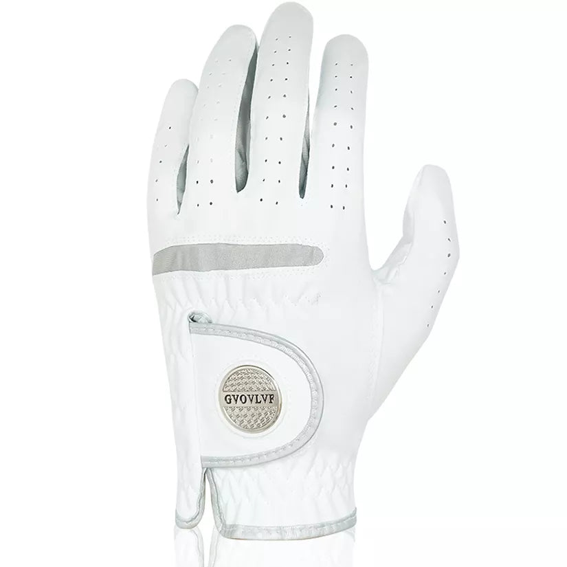 Men's Golf Glove Micro Soft Fabric Breathable with Magnetic Marker