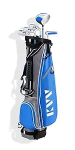 KVV Men’s Complete Golf Clubs Includes Driver, Fairway, Hybrid, 5#-P# Irons, Putter, Stand Bag, Head Covers, Right H