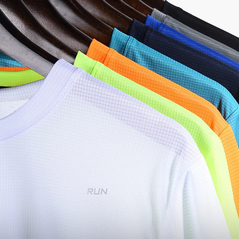 Sport Gym Shirt Men Quick Dry Running Short Sleeve Fitness t-Shirt