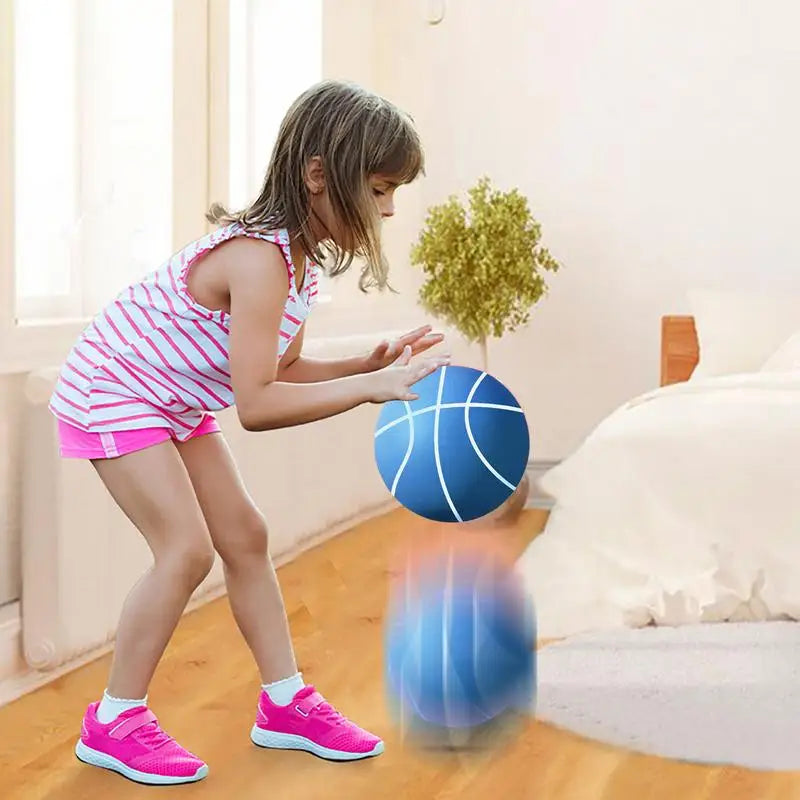 Silent Basketball Dribbling Indoor Size 3/5 Quick Bounce Airless Foam