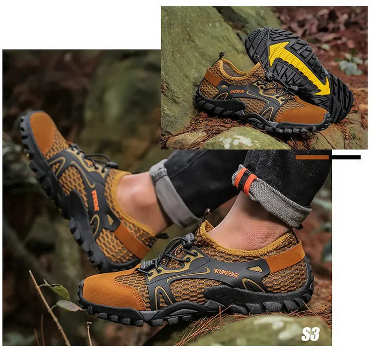 Outdoor Anti-slip Wear-resistant Hiking Shoes Jogging Sneakers