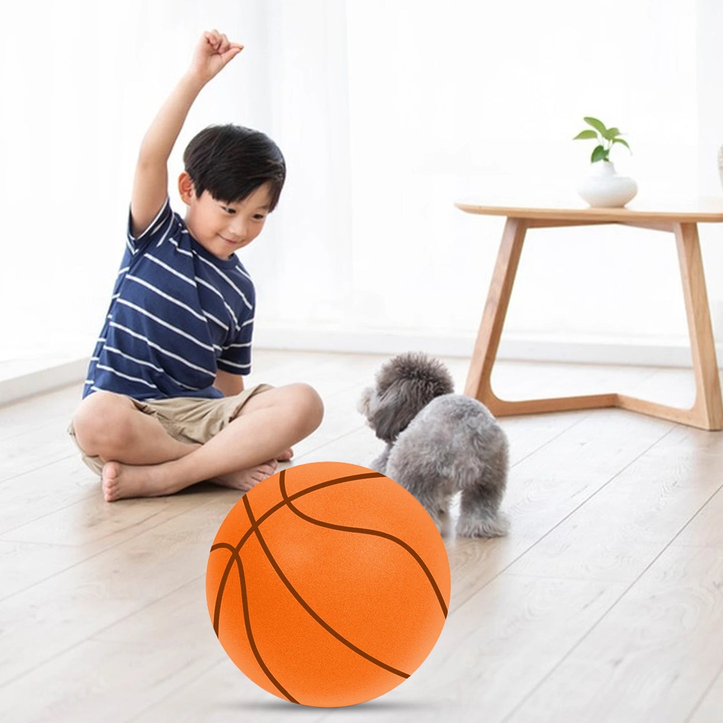 Bouncing Mute Ball Indoor Silent Basketball 24 cm