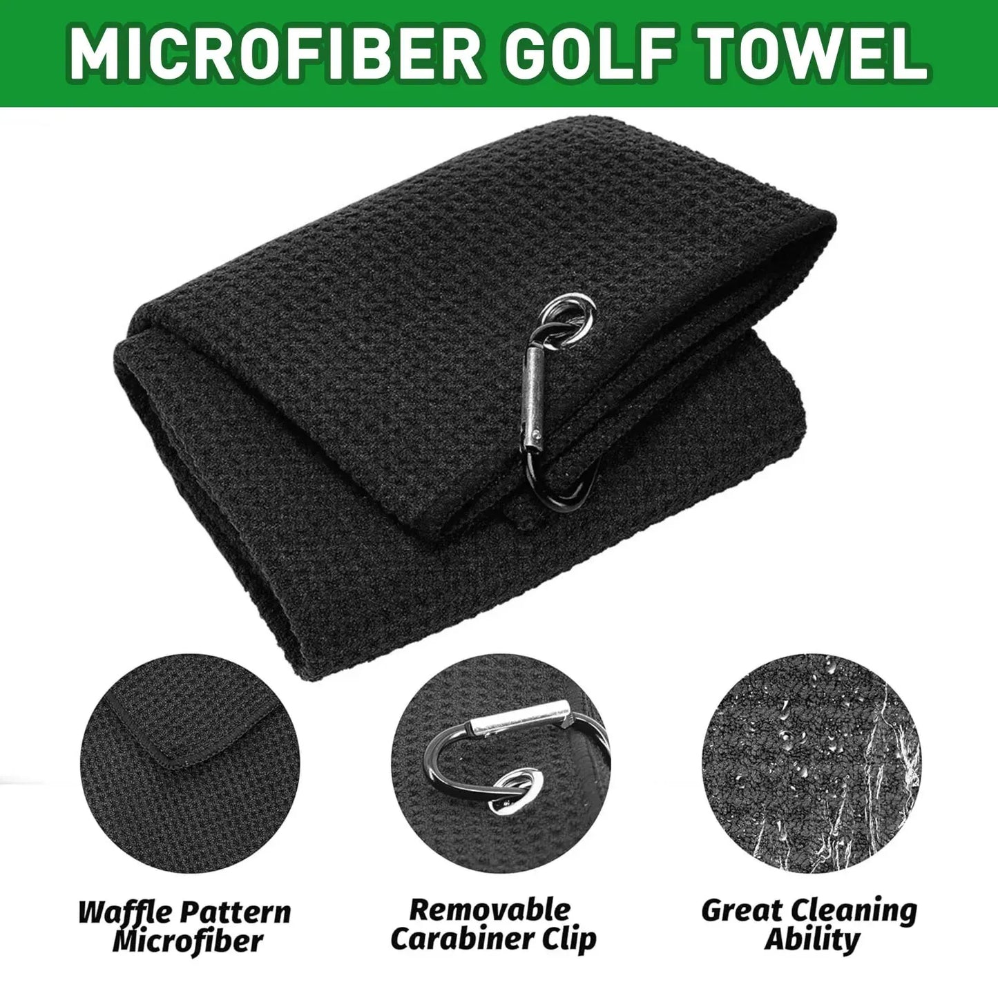 Golf Club Brush and Towel Cleaner Kit