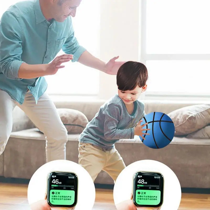 Silent Basketball Professional Size 3/5 Airless Foam Indoor