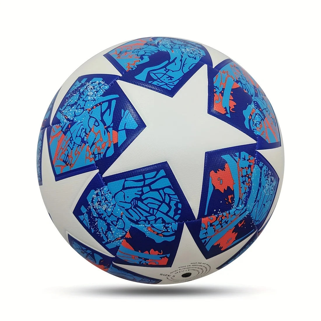 Classic Size 5 Soccer Ball, Handmade PU Leather Durable