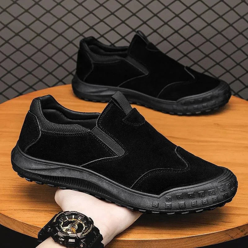 2024 Men's casual shoes Vulcanized Work loafers Mesh Lightweight Man sports shoes Canvas Shoes for Men  ﻿