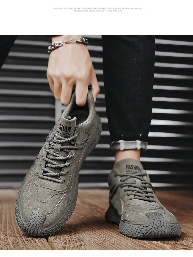 Men's Trendy Sports Wear Resistant Anti Slip Sneakers