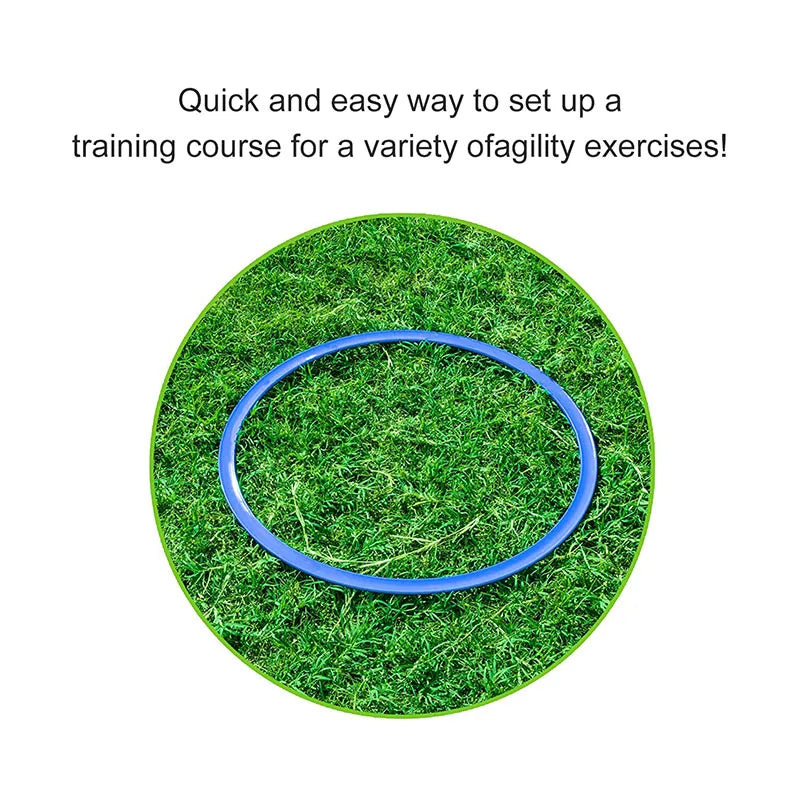 5pcs Durable Agility Training Rings Portable Football Soccer Speed Agility Training Rings