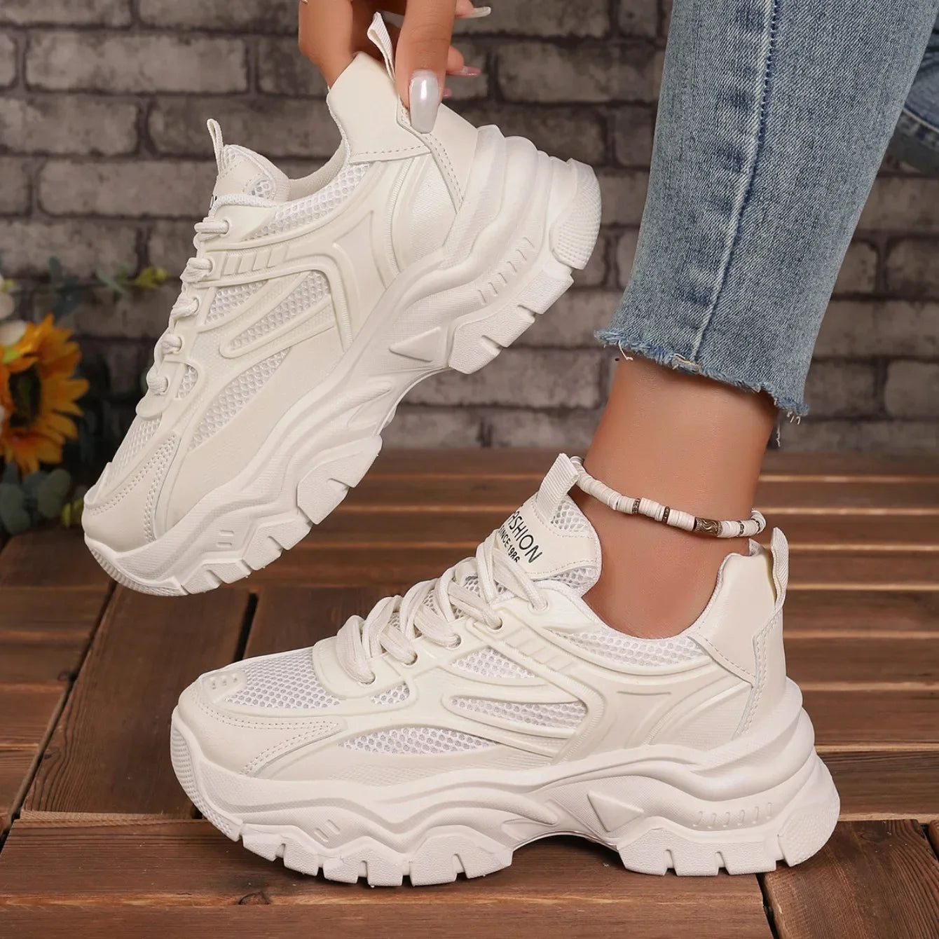 Women Sneakers 2024 New Fashion Chunky Sneakers Women Outdoor Tennis Platform Sports Shoes for Women Lightweight Designer Shoes