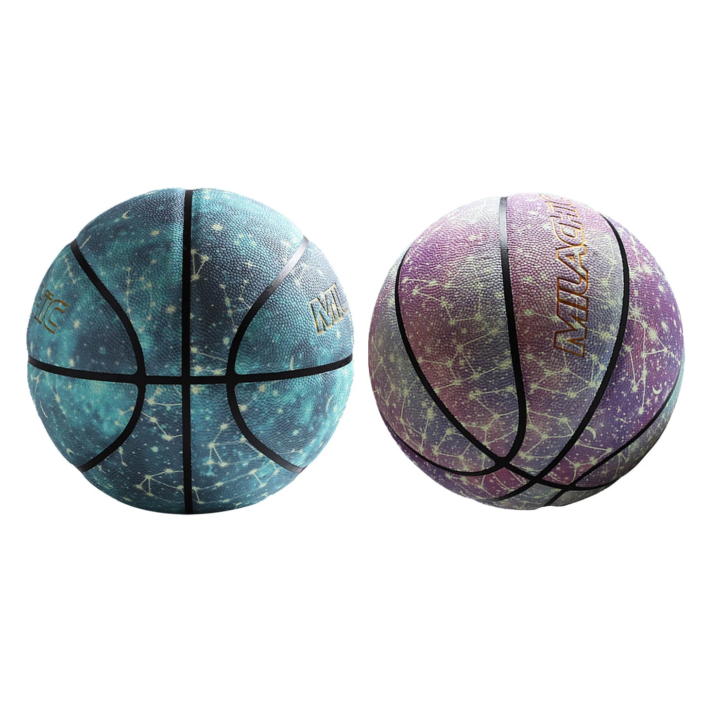 Holographic Luminous Basketball Reflective Glowing Basketball Night Game