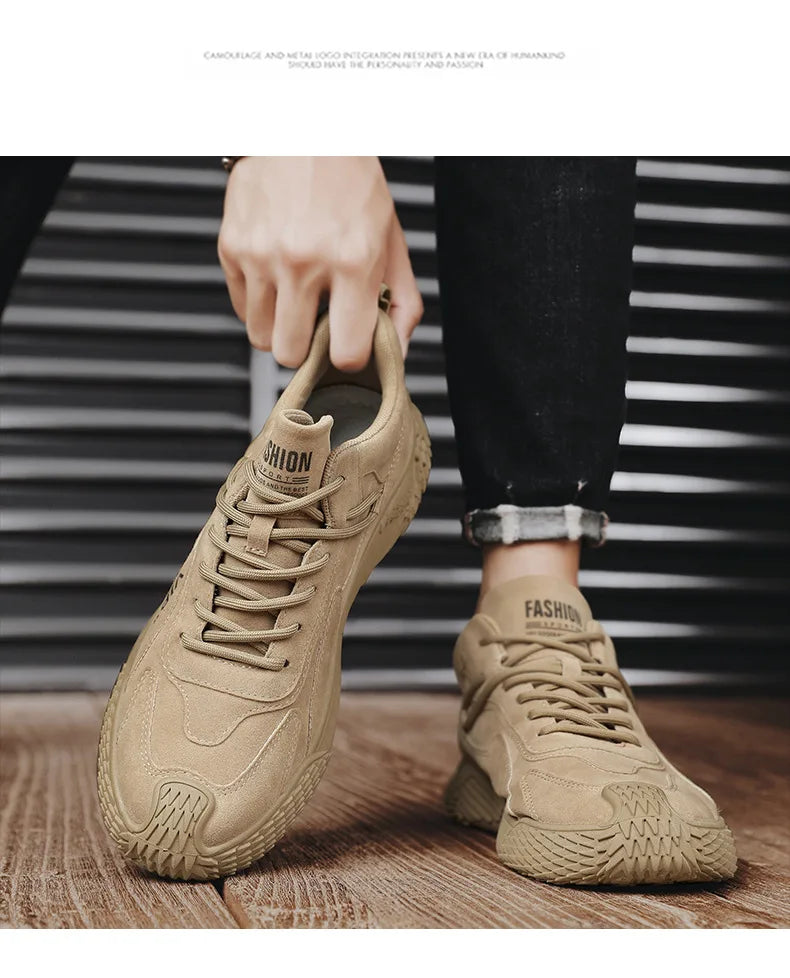 Men's Trendy Sports Wear Resistant Anti Slip Sneakers