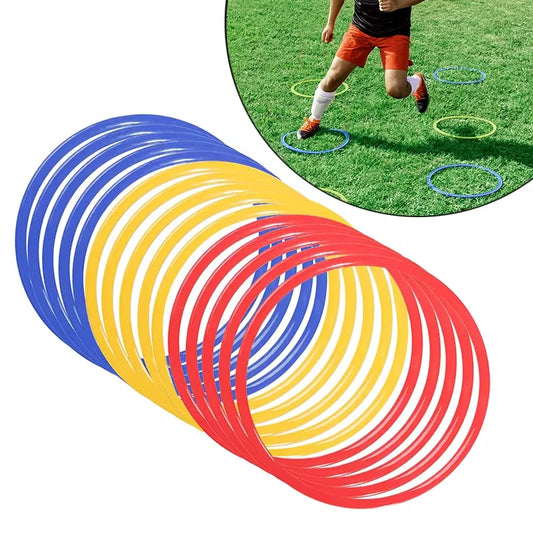 5pcs Durable Agility Training Rings Portable Football Soccer Speed Agility Training Rings