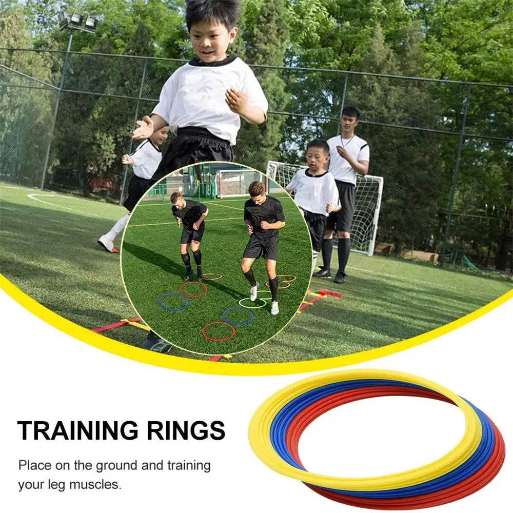 5pcs Durable Agility Training Rings Portable Football Soccer Speed Agility Training Rings