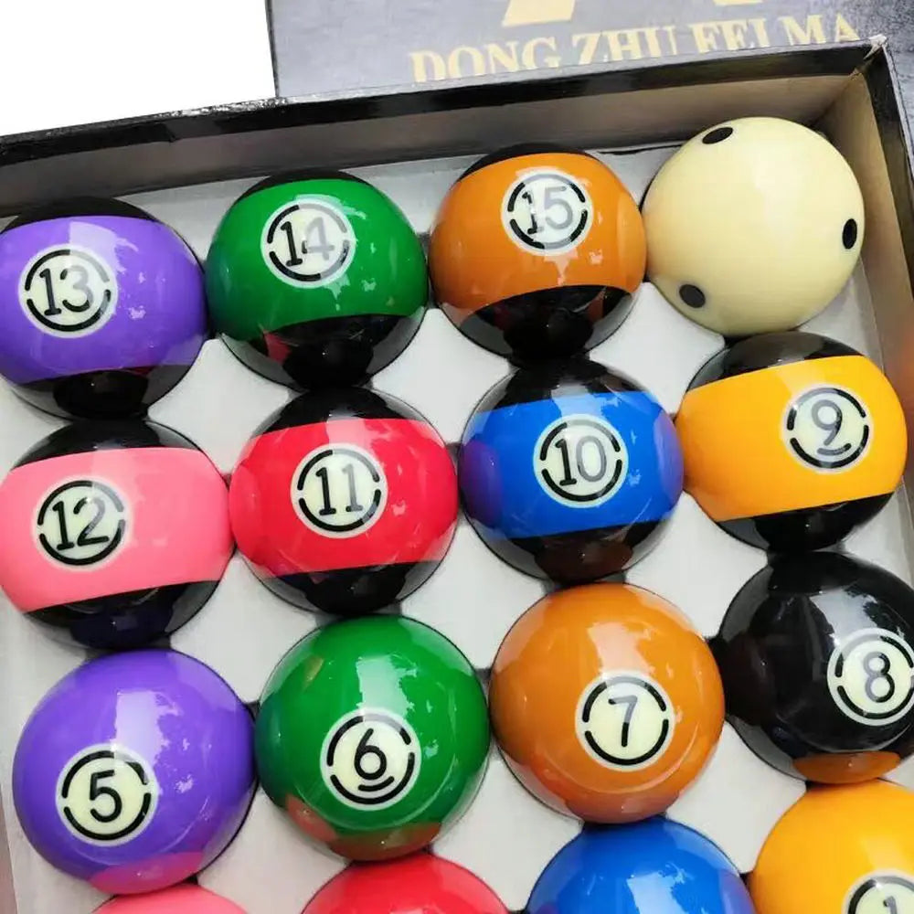 DongZhu Black Style Billiards Pool Ball Regular Size 2-1/4" (57.2mm) Set