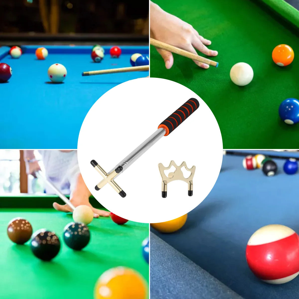 Retractable Pool Table Billiards Cue Bridge Stick 12.8-60" Expandable