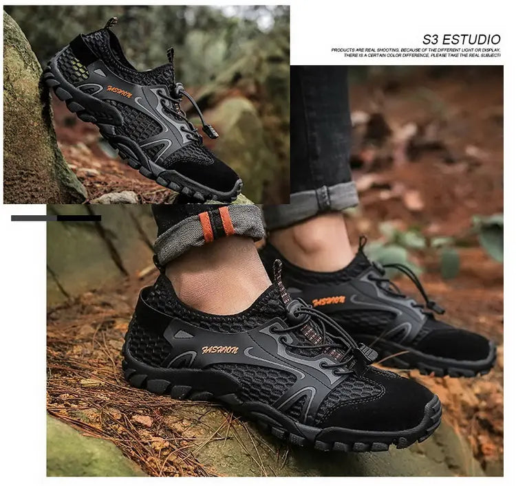 Outdoor Anti-slip Wear-resistant Hiking Shoes Jogging Sneakers