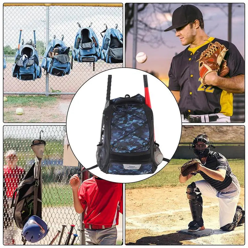 Bat & Baseball & Softball Equipment Bag Backpac Tear-Resistant