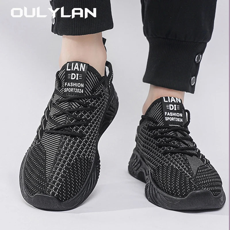 Men Running Shoes Mesh Breathable Sneaker Comfortable