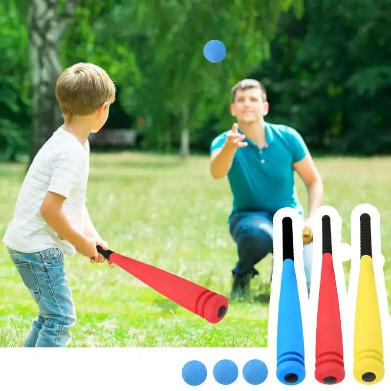 Foam Baseball Bat Toddler Soft Baseball Set