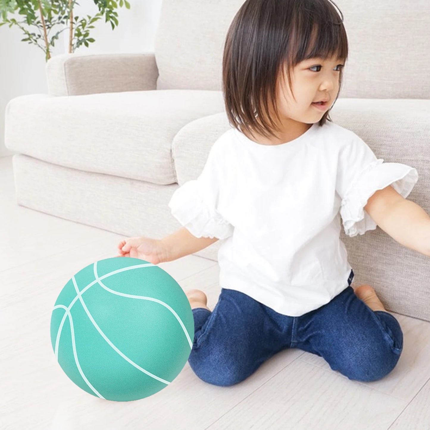 Bouncing Mute Ball Indoor Silent Basketball 24 cm