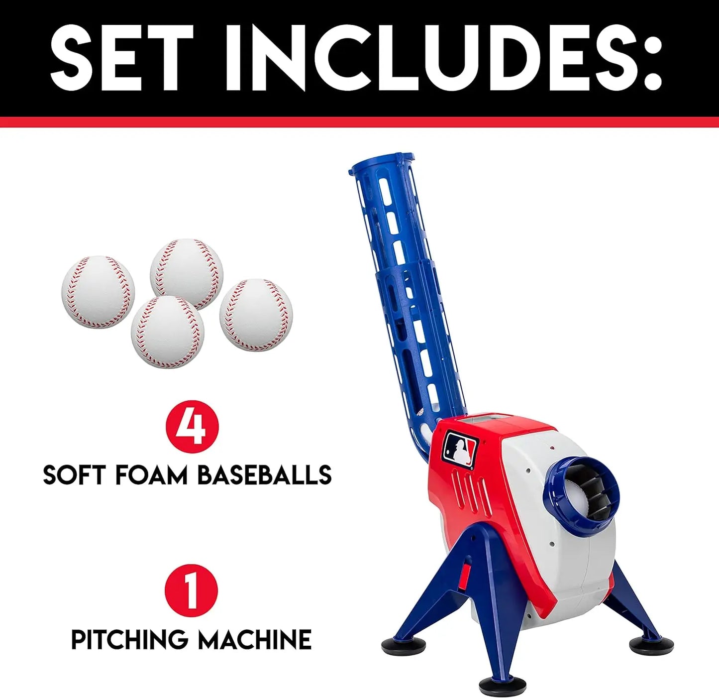 Plastic Baseball Pitching Machine for Kids Batting Practice