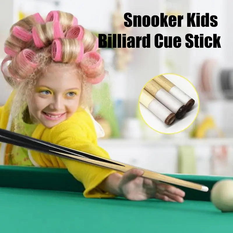 Short Pool Cue Billiard Rod Professional Tool Kids Pool Stick Beginners