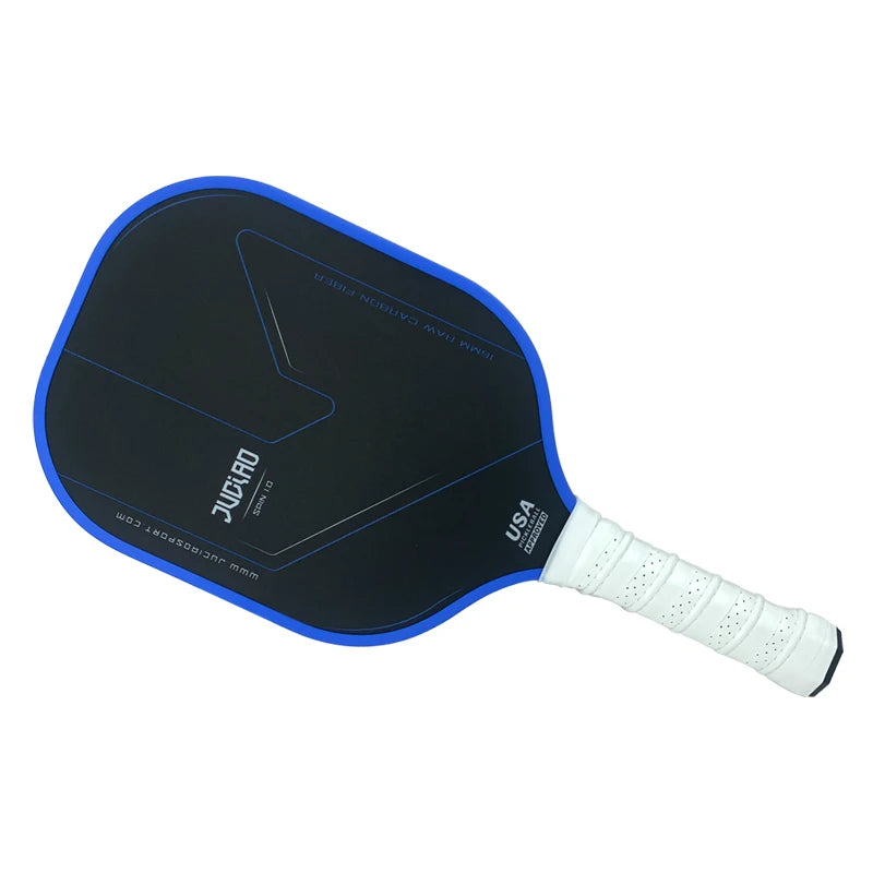 USAPA Approved Thermoformed Unibody Raw Carbon Fiber Pickleball Paddle Textured Surface