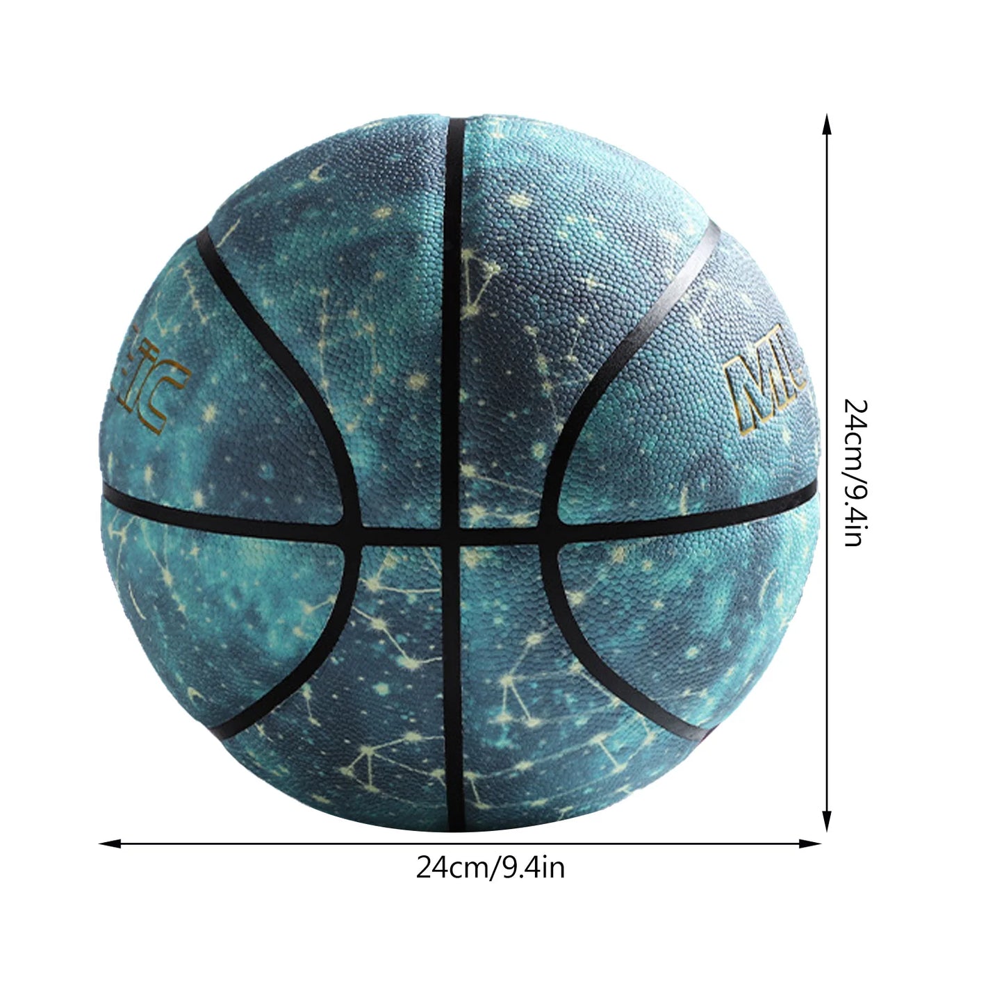 Holographic Luminous Basketball Reflective Glowing Basketball Night Game