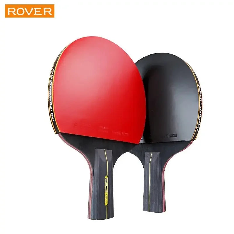 6 Star Table Tennis Racket 2PCS Professional Ping Pong Racket Set with Bag