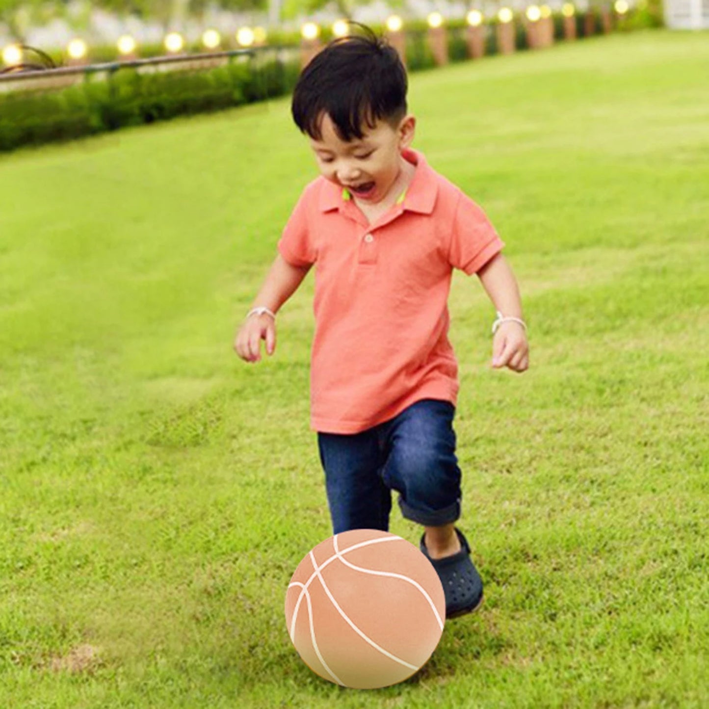 Bouncing Mute Ball Indoor Silent Basketball 24 cm