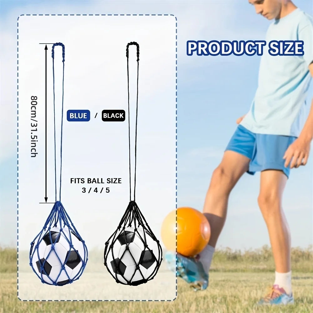 2PC Soccer Training, suitable for balls 3, 4, and 5, kicking practice training (blue/black)