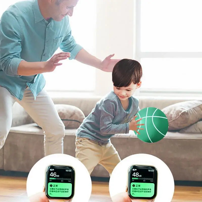 Silent Basketball Dribbling Indoor Size 3/5 Quick Bounce Airless Foam