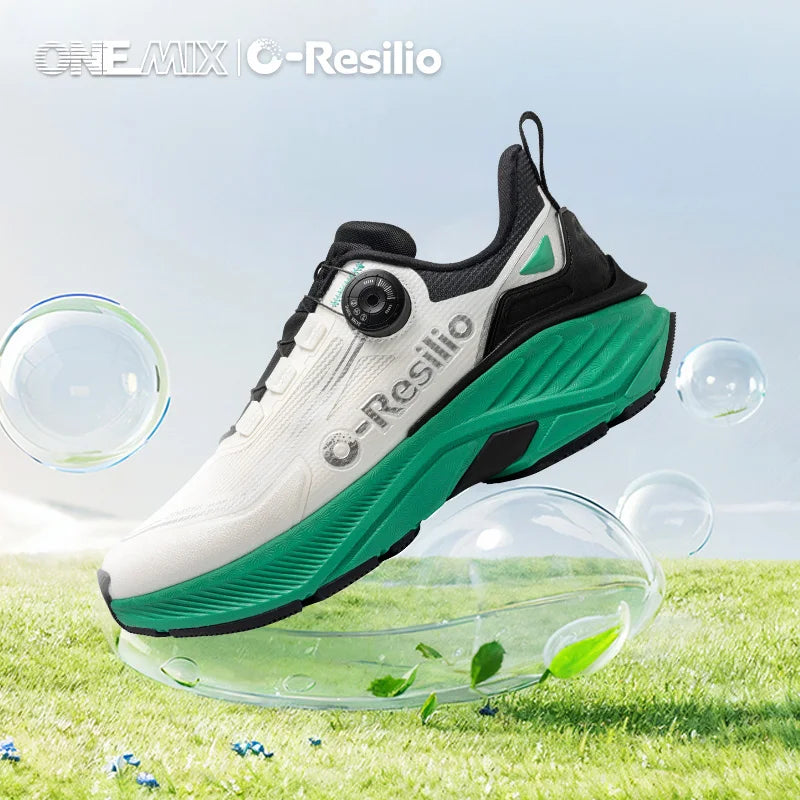 ONEMIX Outdoor Running Sneakers Men Elastic Trail Shoes